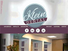 Tablet Screenshot of kleindental4u.com
